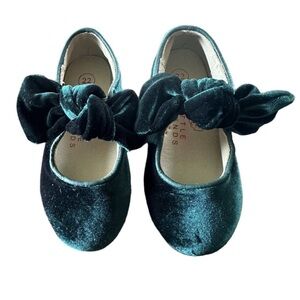 Little Legends Velvet Bow Flats
